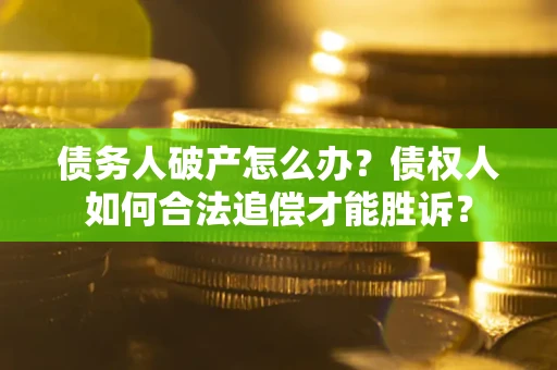 北京债务人破产怎么办？债权人如何合法追偿才能胜诉？