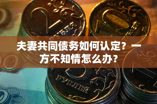 北京夫妻共同债务如何认定？一方不知情怎么办？