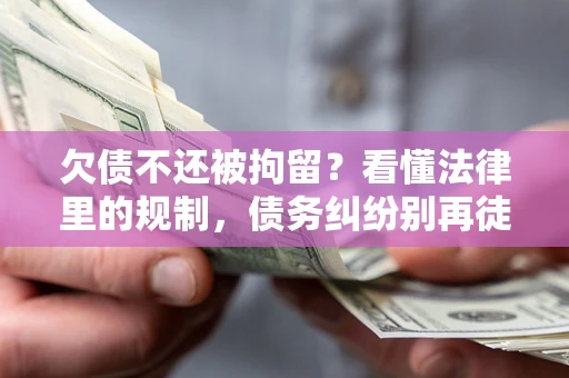 北京欠债不还被拘留？看懂法律里的规制，债务纠纷别再徒劳奔波